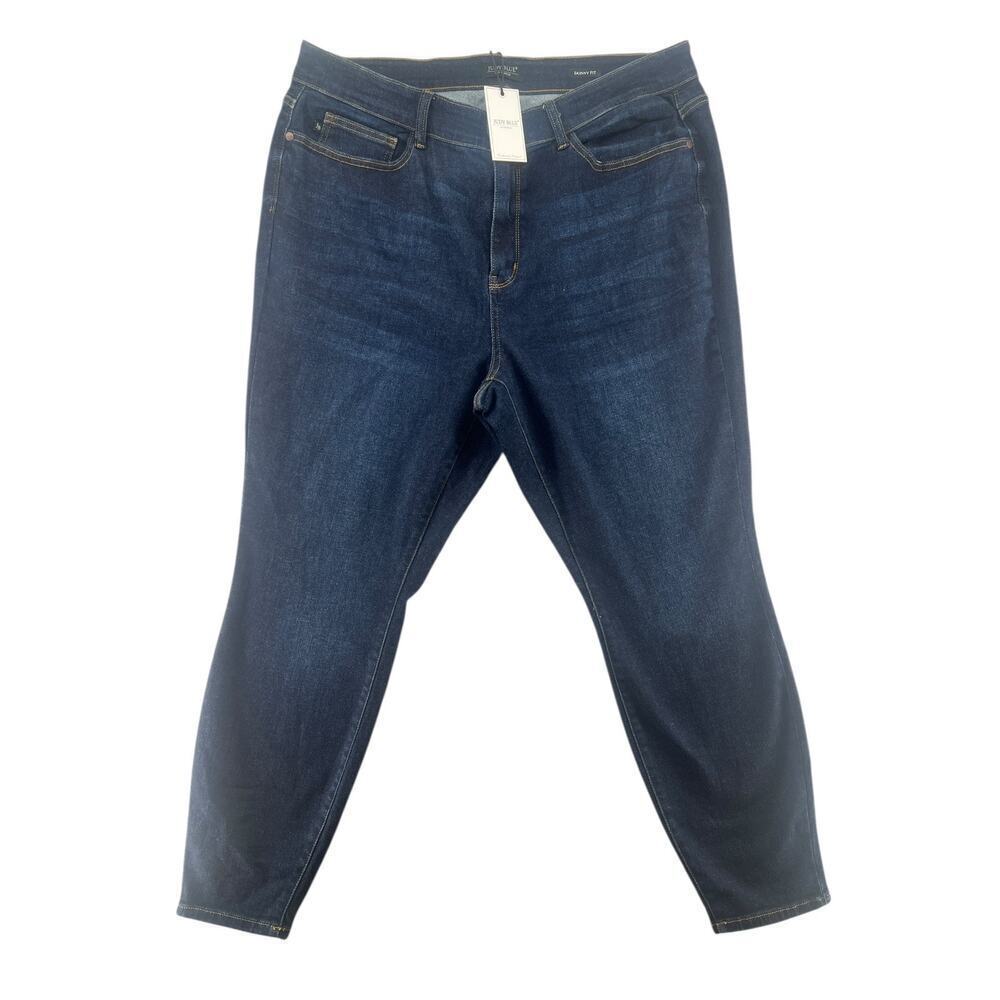 Judy Blue Skinny Fit Jeans – Women’s Plus Size 20W – Dark Wash